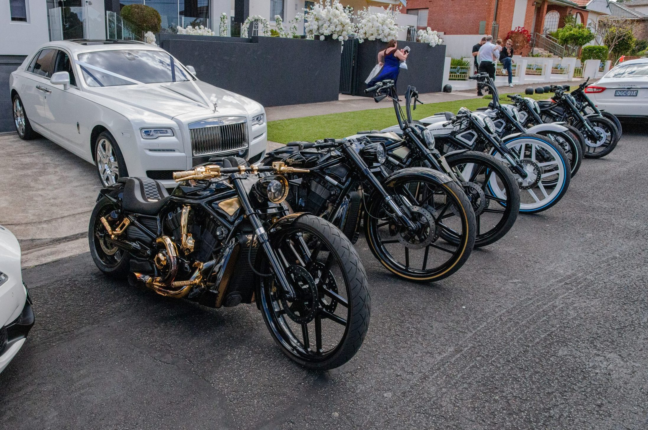 Rolls Royce Maserati Harley Davidson Bike Escort Wedding Car Hire