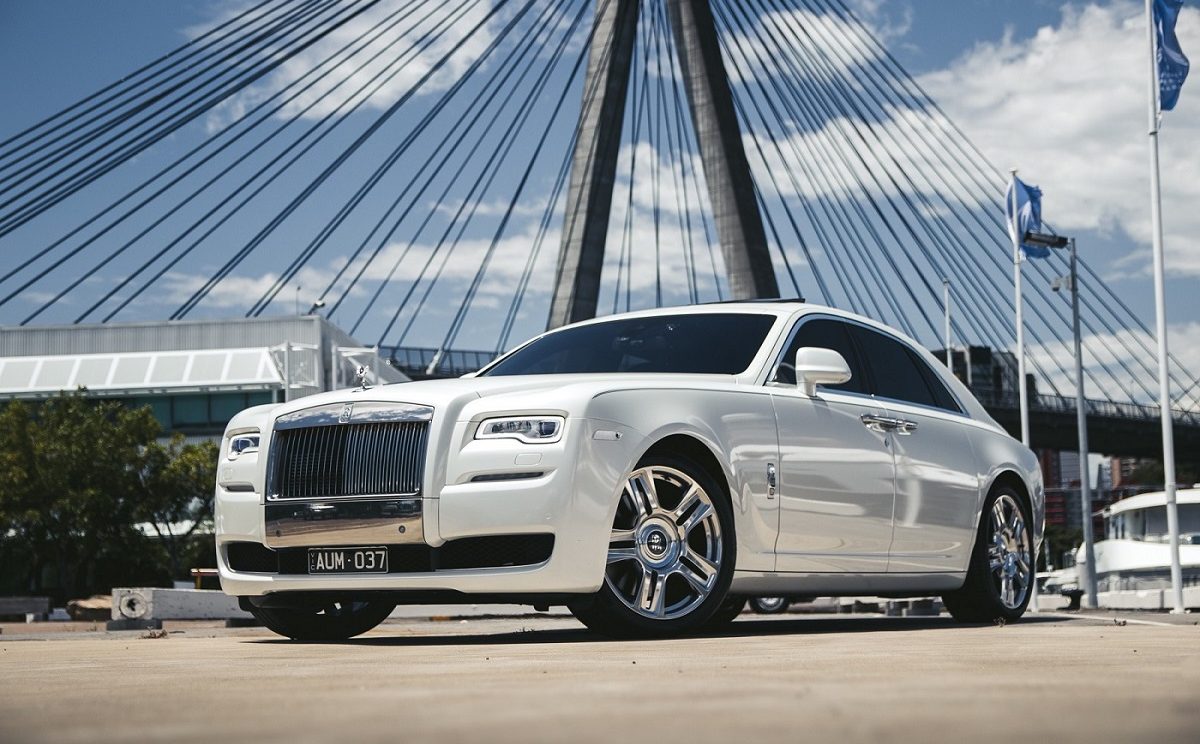 white roll royce