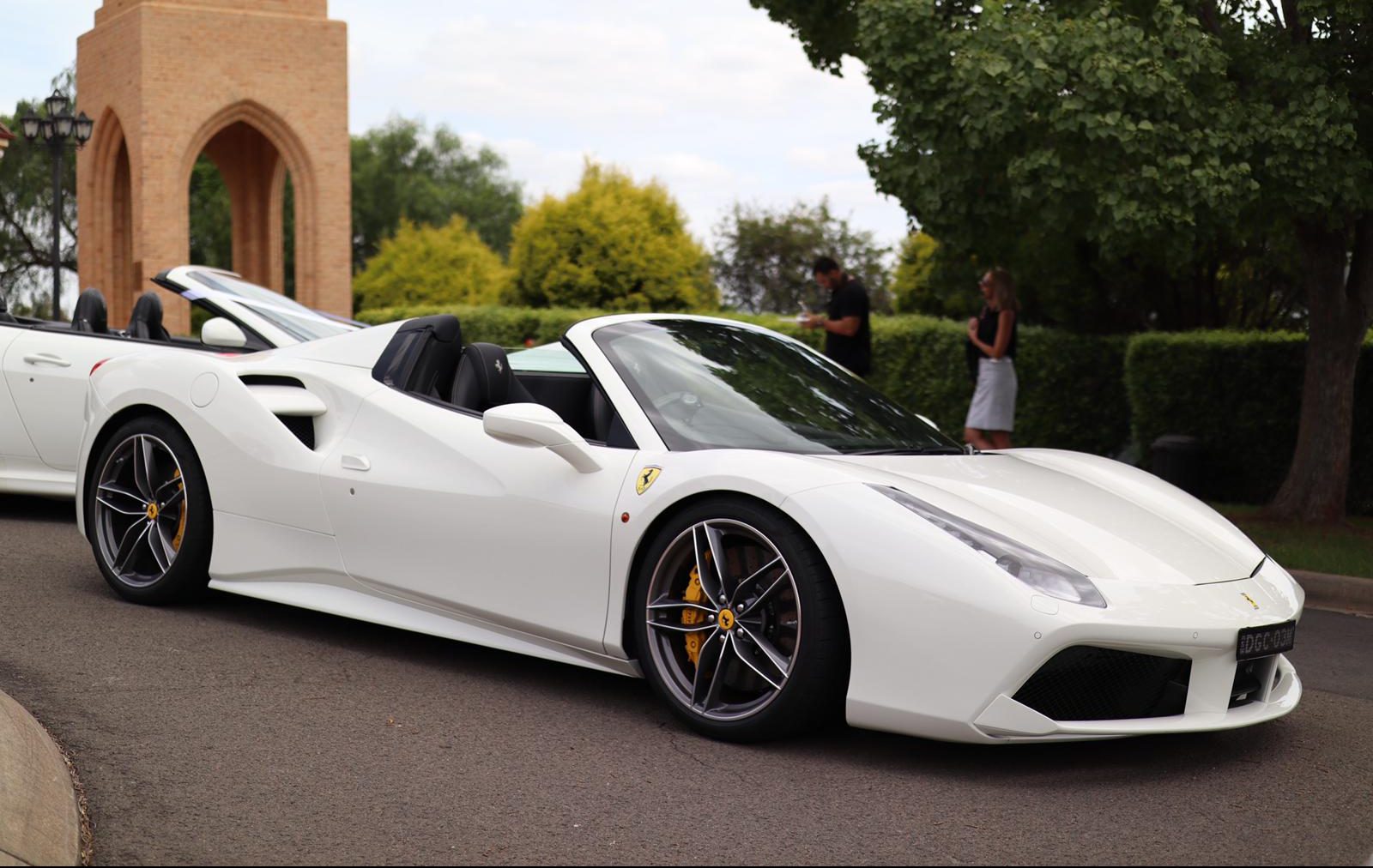 Ferrari 488 Spider Grooms Transfer Wedding Car Hire Sydney