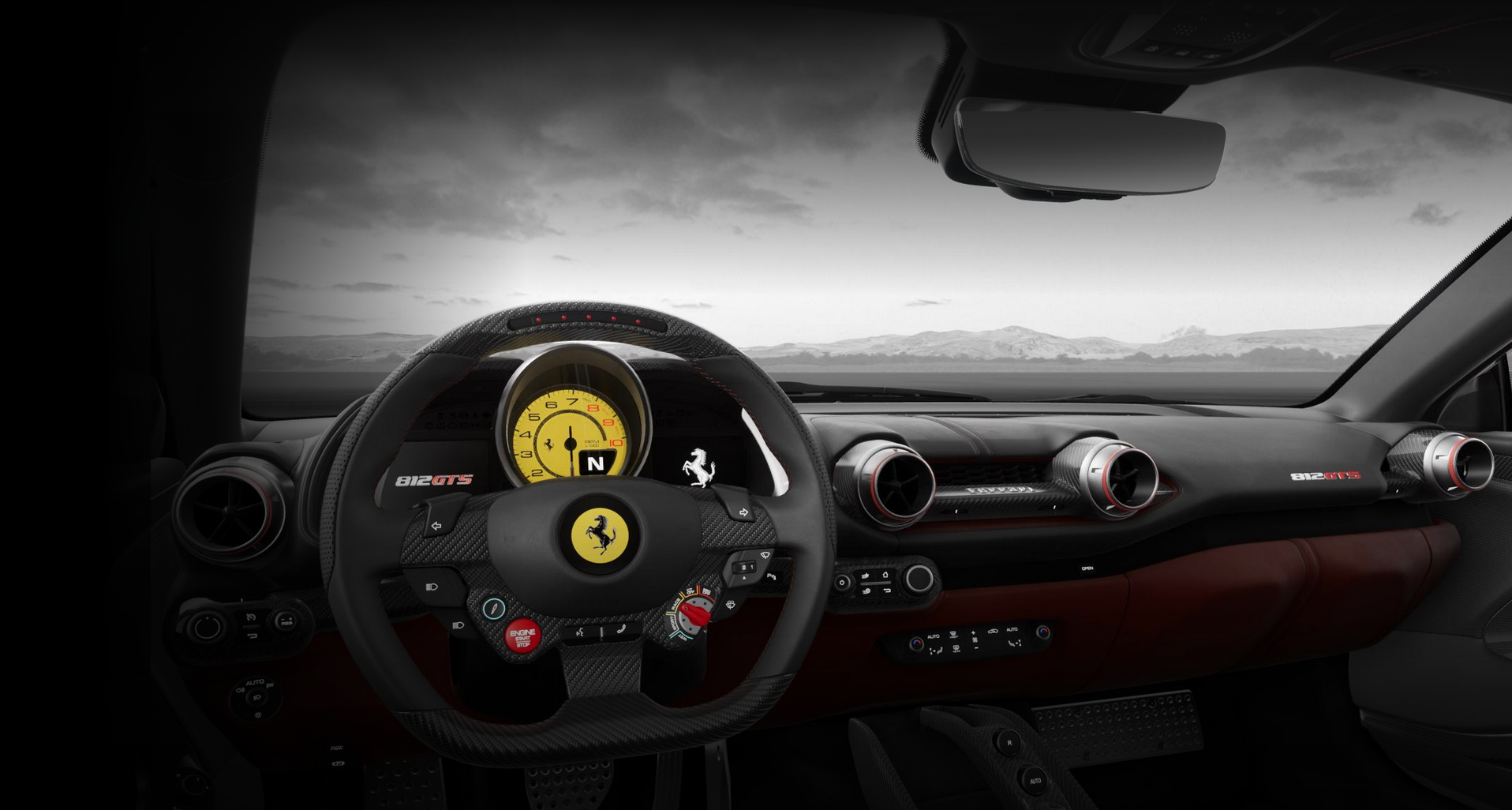 ferrari 812 gts dash board